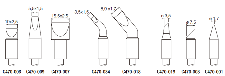 C470烙铁头型号-1
